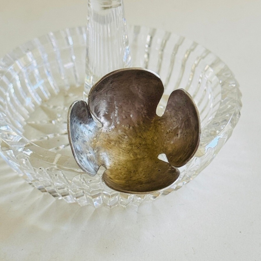 Brutalist Cocktail Ring Statement Sculptural Flow… - image 2